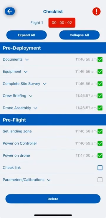 Use the Checklist screenshot